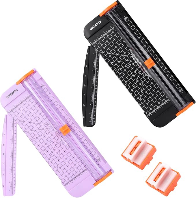 2 Set A4 Paper Cutter 12 Inch Titanium Paper Trimmer Scrapbooking Tool by GHERPTE