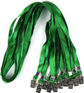 Ollain Lanyards for Id Badges Nylon Neck Flat Cruise Lanyard Bulldog Clips by Ollain