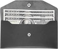 Quacc Cash Wallet, PU Leather Cash Envelope, Reusable Waterproof Budget Envelope by Quacc