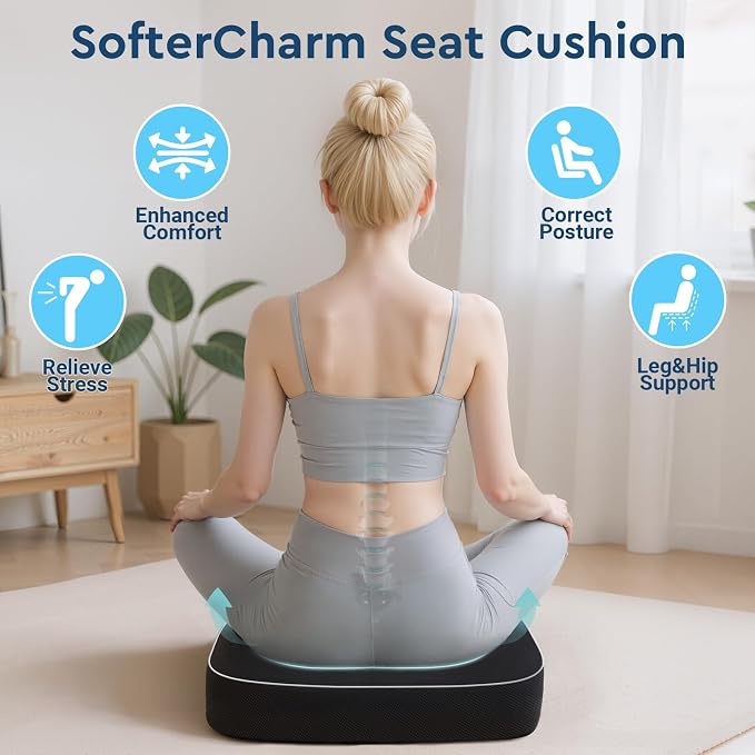 Seat Cushion, Memory Foam Office Chair Cushions - Image 6