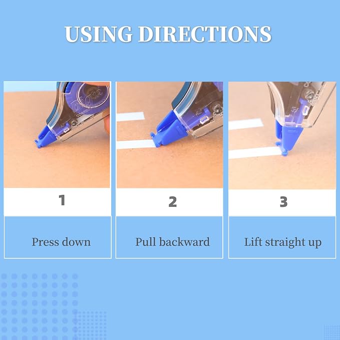 39.37 ft Correction Tape, Easy-to-Use Correction Tape Bulk Office School - Image 5