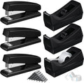 6 Pcs Tape Dispenser Staplers for Desk by Leinuosen