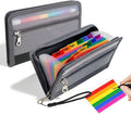 2pcs Portable Receipt Organizer & Coupon Holder, 12 Pockets Accordion Expanding by Simpldell