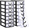 Thyle 2 Pcs Plastic Drawers Organizer Mini Organizer Stackable Plastic Clear by Thyle