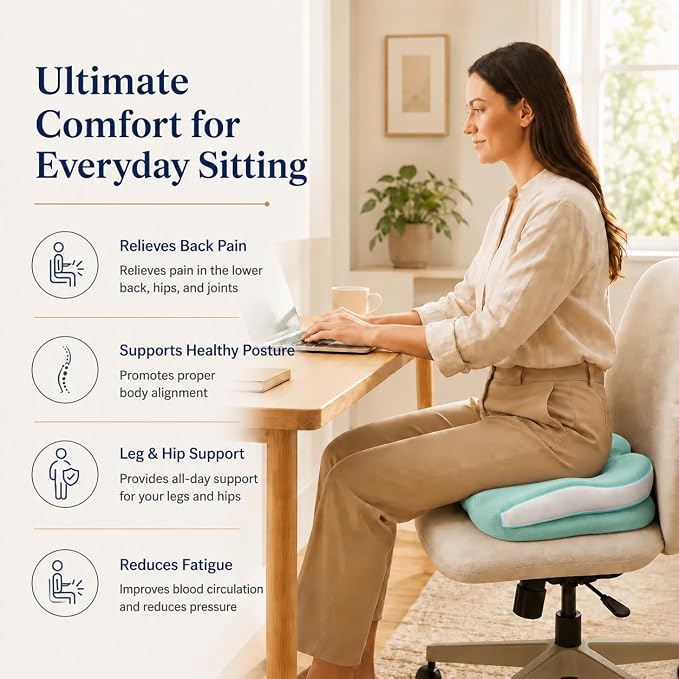 Seat Cushions for Office Chairs Wheelchair Cushion for Long Sitting Back - Image 6
