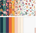 EOOUT 18 Pack Decorative File Folders Floral Folders Cute File Folder, Letter by EOOUT