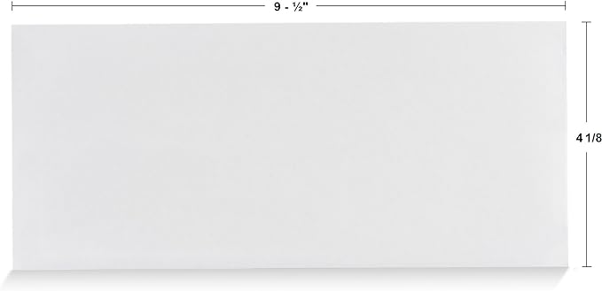 Aimoh #10 Security Self Seal Envelopes – 100 Qty |No Window, 4⅛ x 9½", 24 LB - Image 2