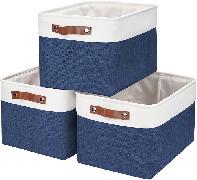 Bagnizer Storage Bins Large Fabric Storage Baskets by Bagnizer
