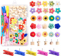 78 Pieces Cute Push Pins for Bulletin Board, Flower Decorative Push Pins | by BESARME