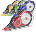 4 Pcs Colorful Correction Tape, Smooth White Wrong Out Tear-Resistant Bulk by JEFURE