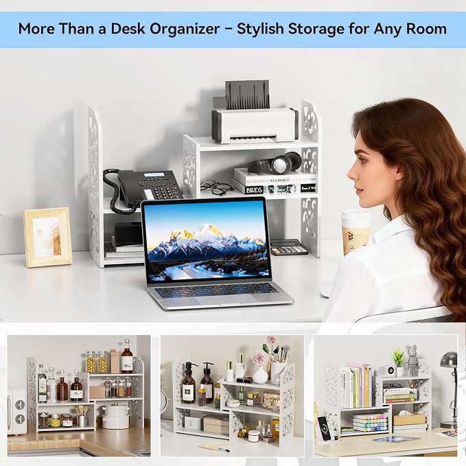 YGYQZ Desk Shelf for Top of Desk - Image 7
