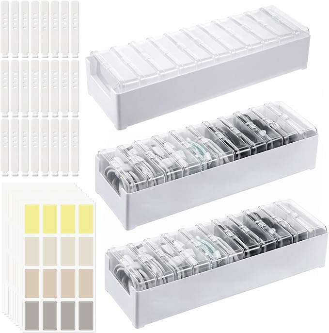 3 Pcs 11 Case Cable Storage Box by Unknown