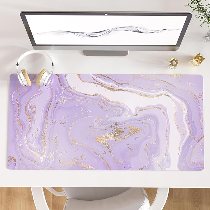 Colorful Star Large Mouse Pad, PU Leather Waterproof Desk Mat, Computer Gaming by ColorfulStar