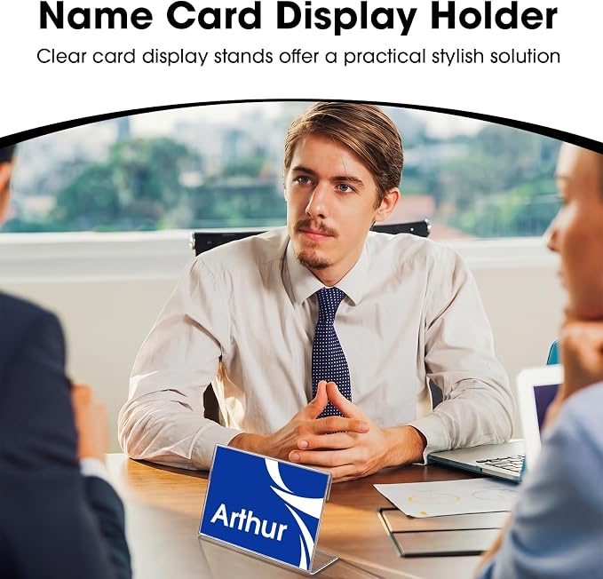 20 PCS Small Acrylic Sign Holder 4x3 inch, Small Acrylic Food Sign Labels - Image 5