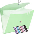 JARLINK 7 Pockets Expanding File Folder, A4 Size Accordion File Folders by JARLINK