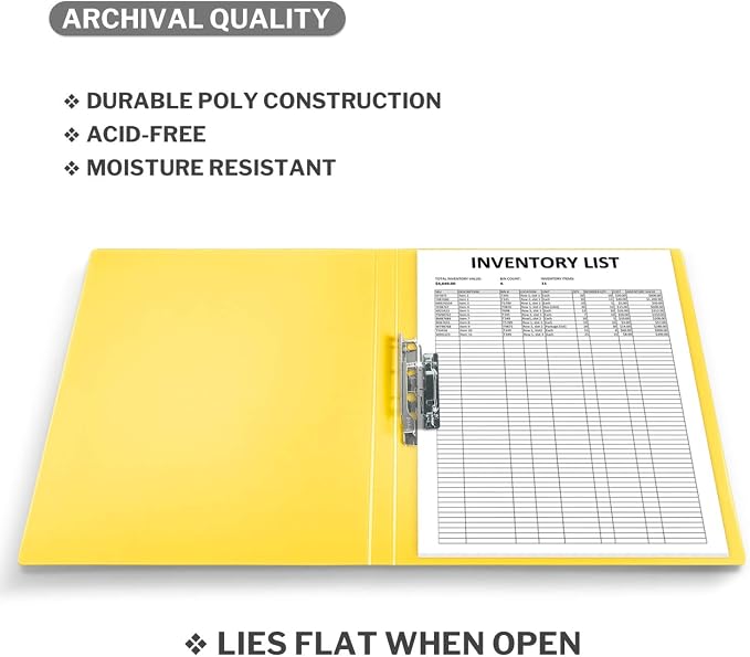 CRANBURY Punchless Clamp Binder, Ringless Binder Holds 100 Letter Size Pages - Image 6