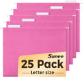 SUNEE Hanging File Folders, 25 Pack Letter Size Hanging File Folders by SUNEE
