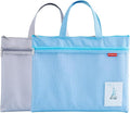 Pendancy Mesh Zipper Pouch 11x13.7 in, A4 Size Foldable Document Storage by Pendancy