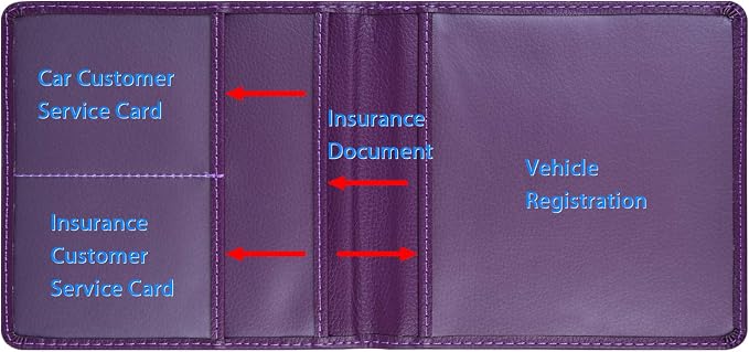 Wisdompro Small Car Registration and Insurance Documents Holder - Image 3