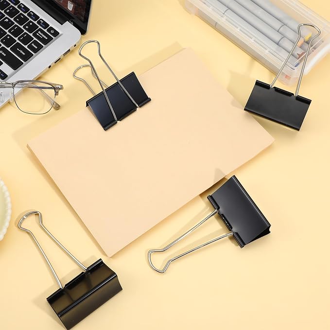 24 Pack 3 Inch Binder Clips Extra Large- Heavy Duty Large Binder Clips Jumbo - Image 7