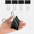 4 PCS 3 Inch Extra Large Jumbo Binder Clips – Sturdy Black Metal Paper Clamps by Unknown