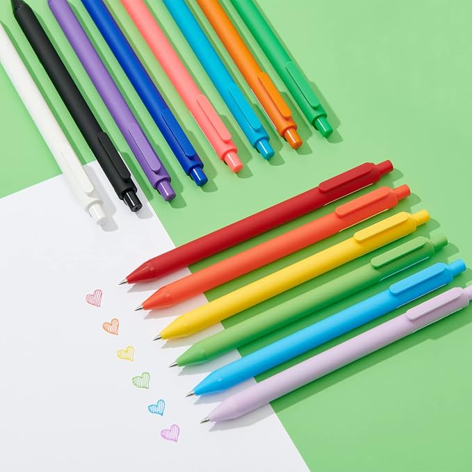 Kaco PURE Gel Pens Color Ink 20 Pieces Assorted 0.7 mm, Medium Point, Aesthetic - Image 6