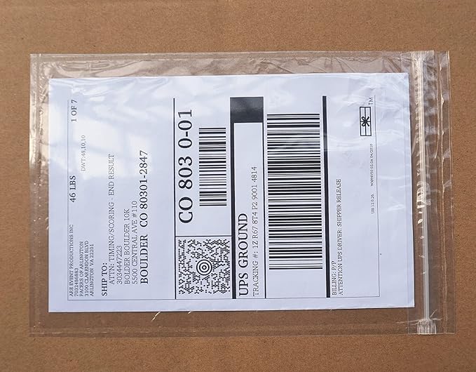 BEUYI Premium 6.7'' x 10'' Resealable Adhesive Shipping Label/documents Pouches by BEUYIwarehouse