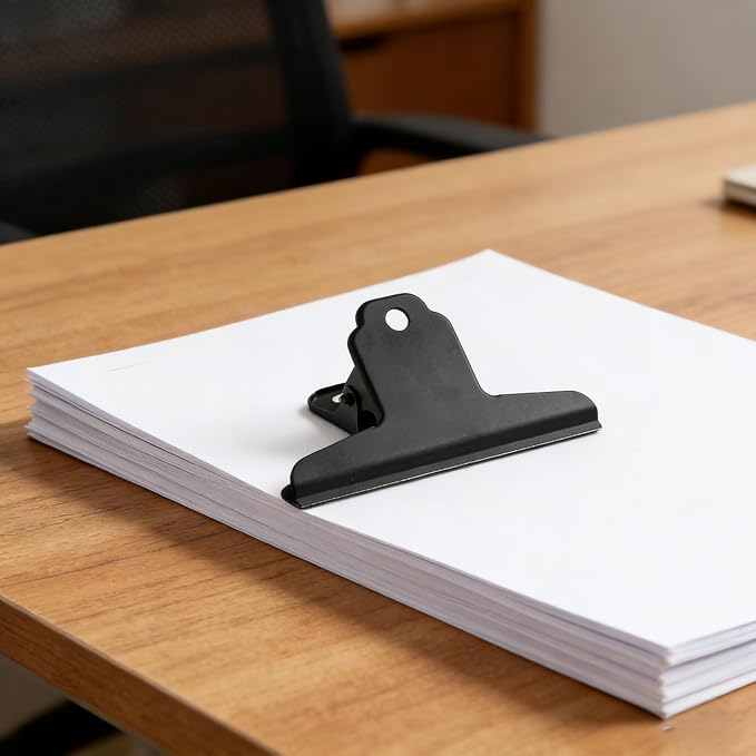4 Inch Large Bulldog Clip, 10 Pack Stainless Steel File Money Binder Clips - Image 3