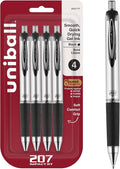 uniball 207 Impact RT Gel Pens, Bold Point, 4 Pack by uni-ball