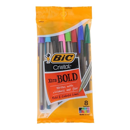 Bic Usa Inc BICMSBAP81 19627 Bic Cristal Xtra Bold Pack Of 8 by BIC