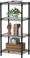 SINGAYE 4 Small Shelves Storage Shelf Wire Shelving Unit Metal Shelf Adjustable by SINGAYE