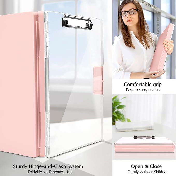 SFLHHDM Clipboard with Storage, Heavy Duty Clip Boards 8.5x11 with 2 Storage - Image 5
