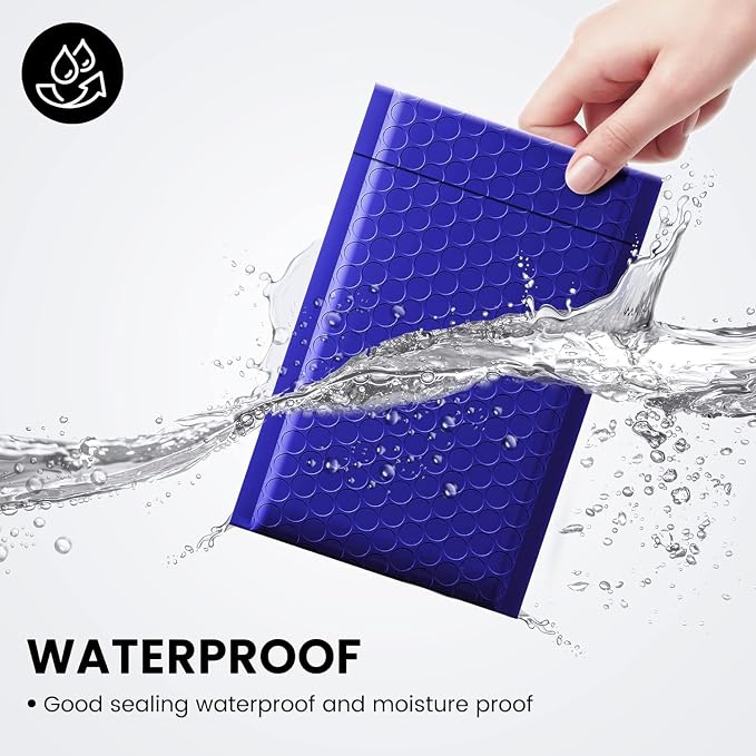 Fuxury Bubble Mailer 800Pcs 4x8 Bubble Mailers Bulk Royal Blue Shipping Padded - Image 4