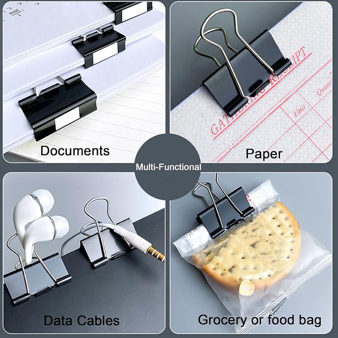 36 Pack Extra Large Binder Clips 2 inch Big Paper Clips - Image 5