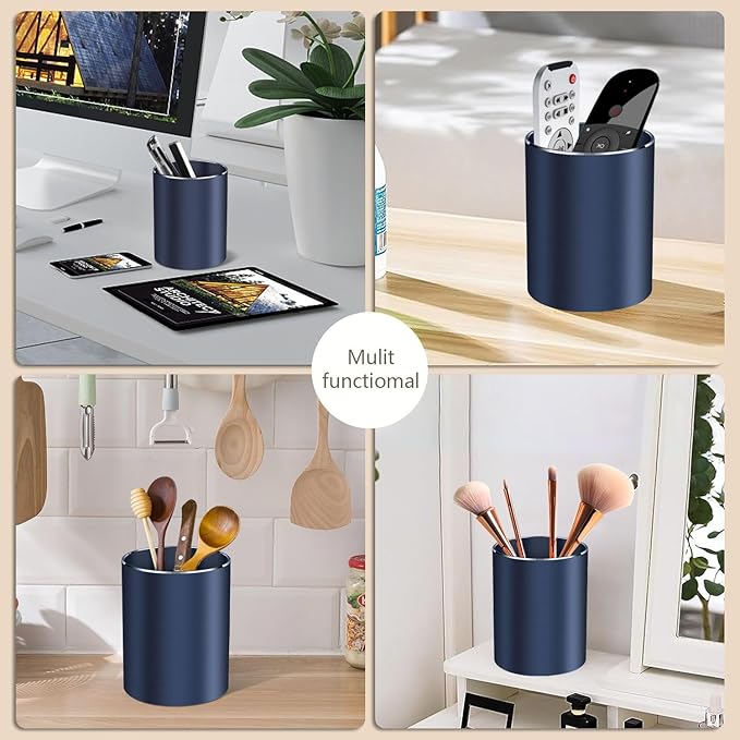 Pen holder, aluminum alloy waterproof pen holder, desktop simple and modern - Image 3