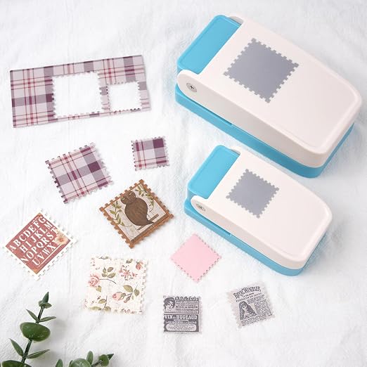 4 Size Stamp Puncher, 1 inch & 1.5 inch Square Stamp Punch, 1.5X1.25inch & - Image 6