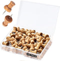 Wood Push Pins for Bulletin Board 100 Pcs– Wooden Decorative Push Pin- Thumb by Unknown