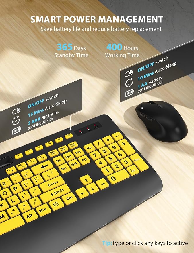 Wireless Keyboard and Mouse Combo - Image 6