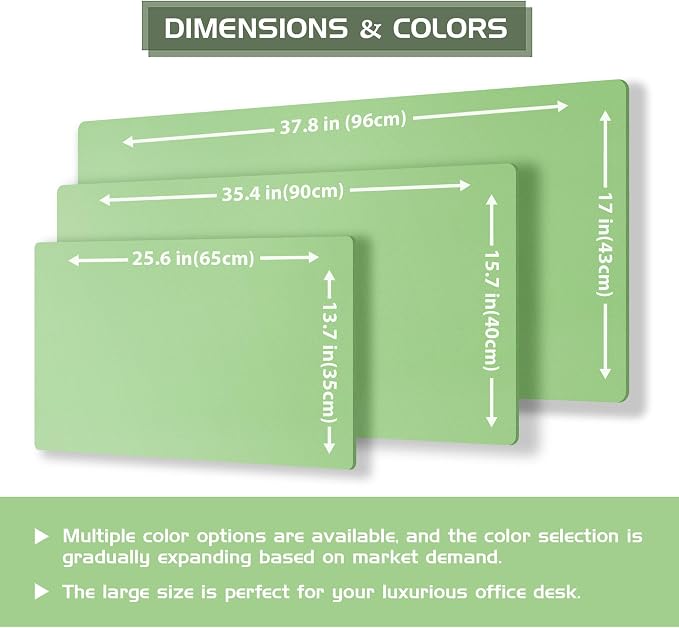 Aothia Double-Sided Desk Pad, 37.8"x17" Leather Desk Mat, Eco Cork Desk Pad - Image 5
