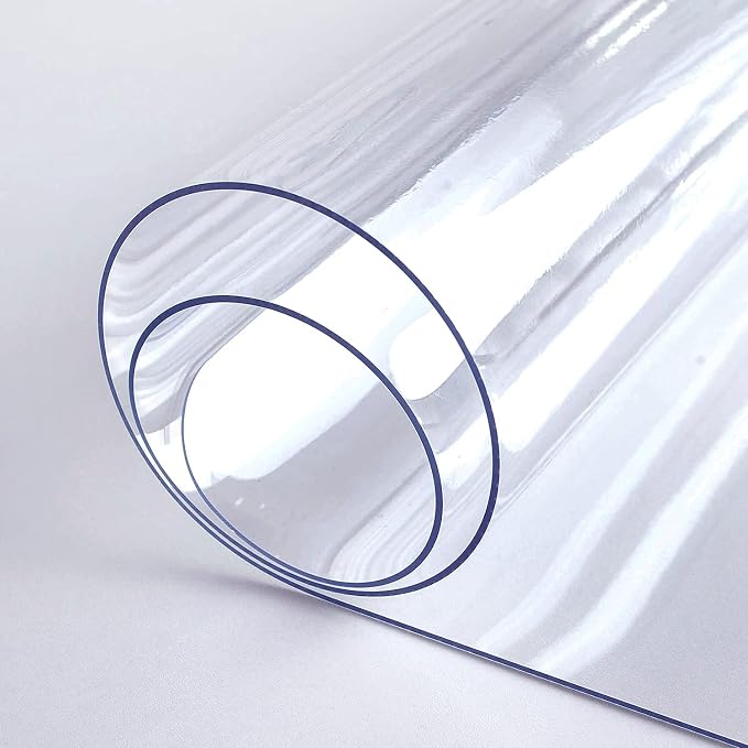 LovePads Clear Desk Mat 32 x 32 Inch, 1.5mm Thick Clear Table Protector - Image 9