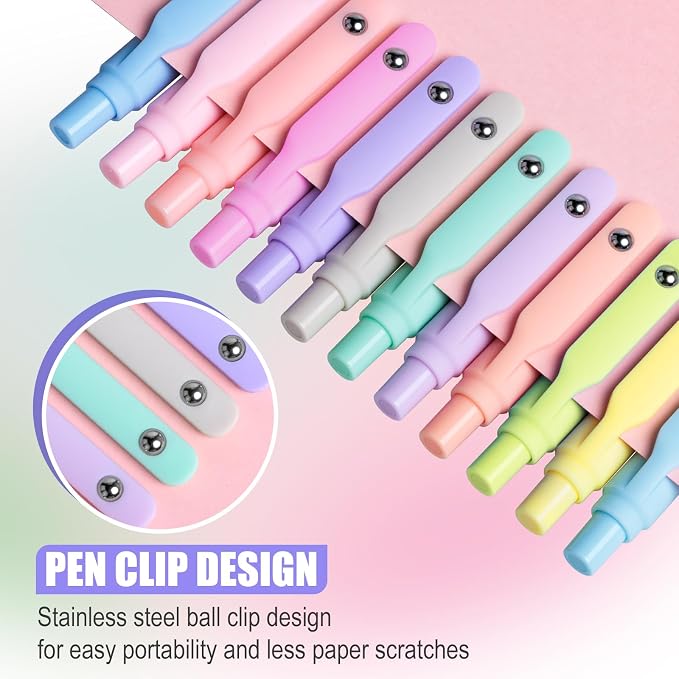 Fenmay Gel Pens, Smooth Writing, Retractable Cute Aesthetic Pens - Image 2