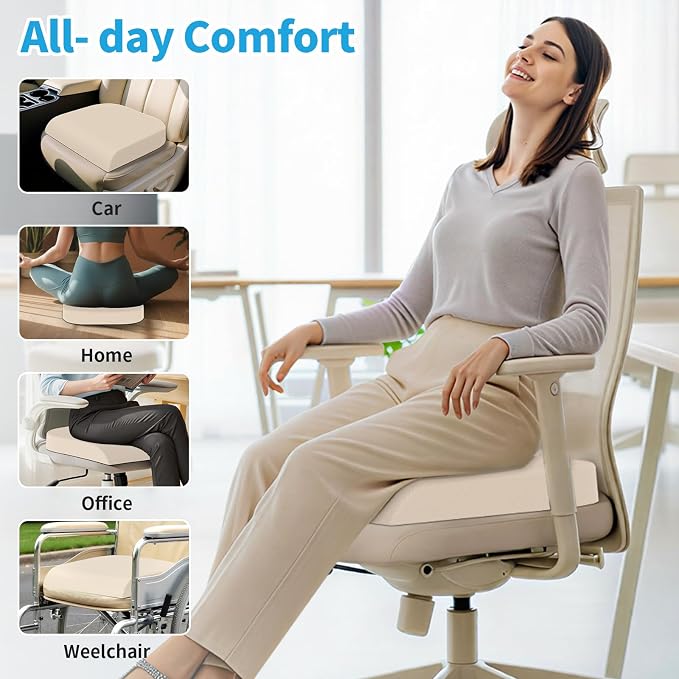 TranquilRelax Large Seat Cushion, Memory Foam Cushion - Image 4