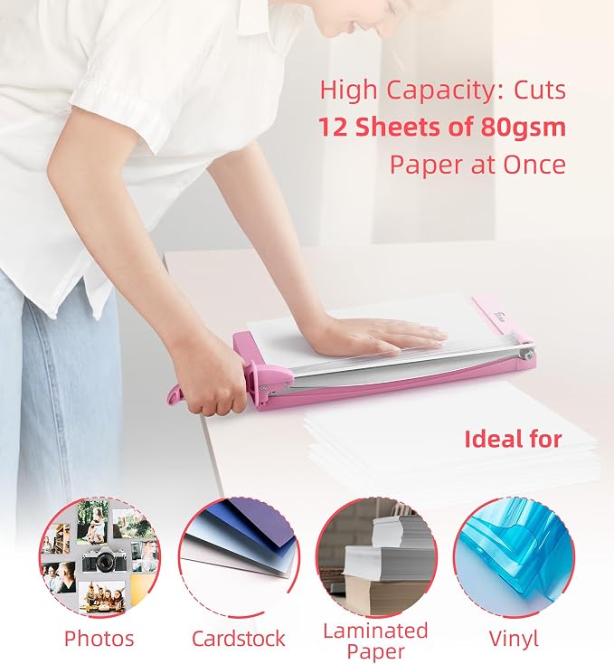 Firbon 12" Guillotine Paper Cutter - Image 4