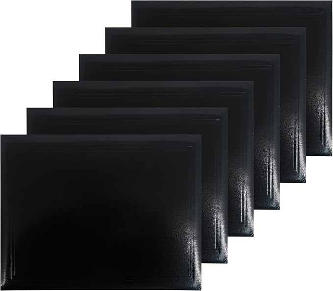 GraduationMall 8.5"x11" Smooth Padded Diploma Cover Certificate Holder Black by GraduationMall%C2%AE