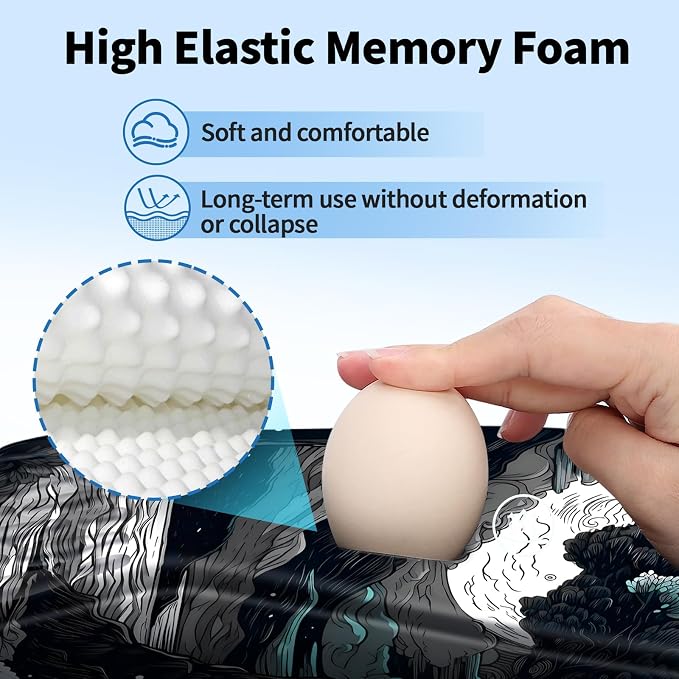 YIWEI Ergonomic Mouse Pad with Wrist Rest - Image 3