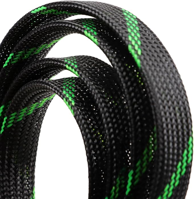 25ft PET Expandable Braided Cable Sleeve 1/2inch Pet Braided Cable Sleeve - Image 2