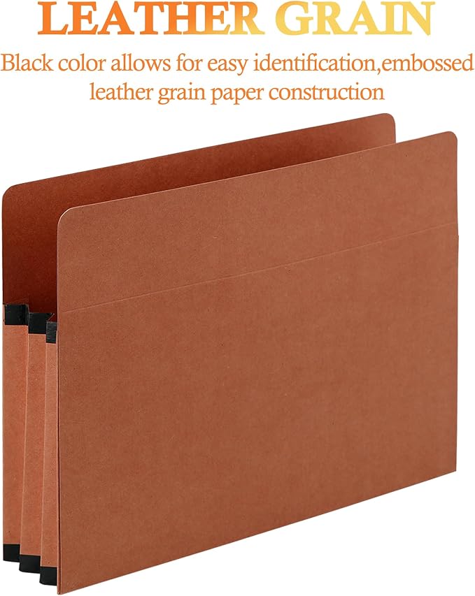 VZCPYTPM 10 Packs Expanding File Pockets, 5-1/4"" Expandable Folder Bag - Image 3
