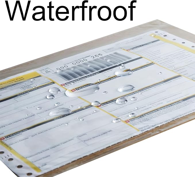 Coopaty 6" x 9" Adhesive Packing List Envelopes Clear Plastic Mailing Shipping - Image 2