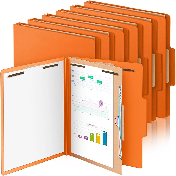 Skyygemm 12 Pcs Classification Folders 3 Pocket Dividers Letter Size Employee by Skyygemm