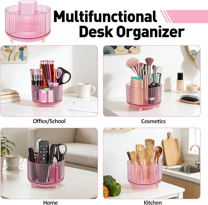 360 Rotating Pen Pencil Holder for Desk, Pen Organizer - Image 7